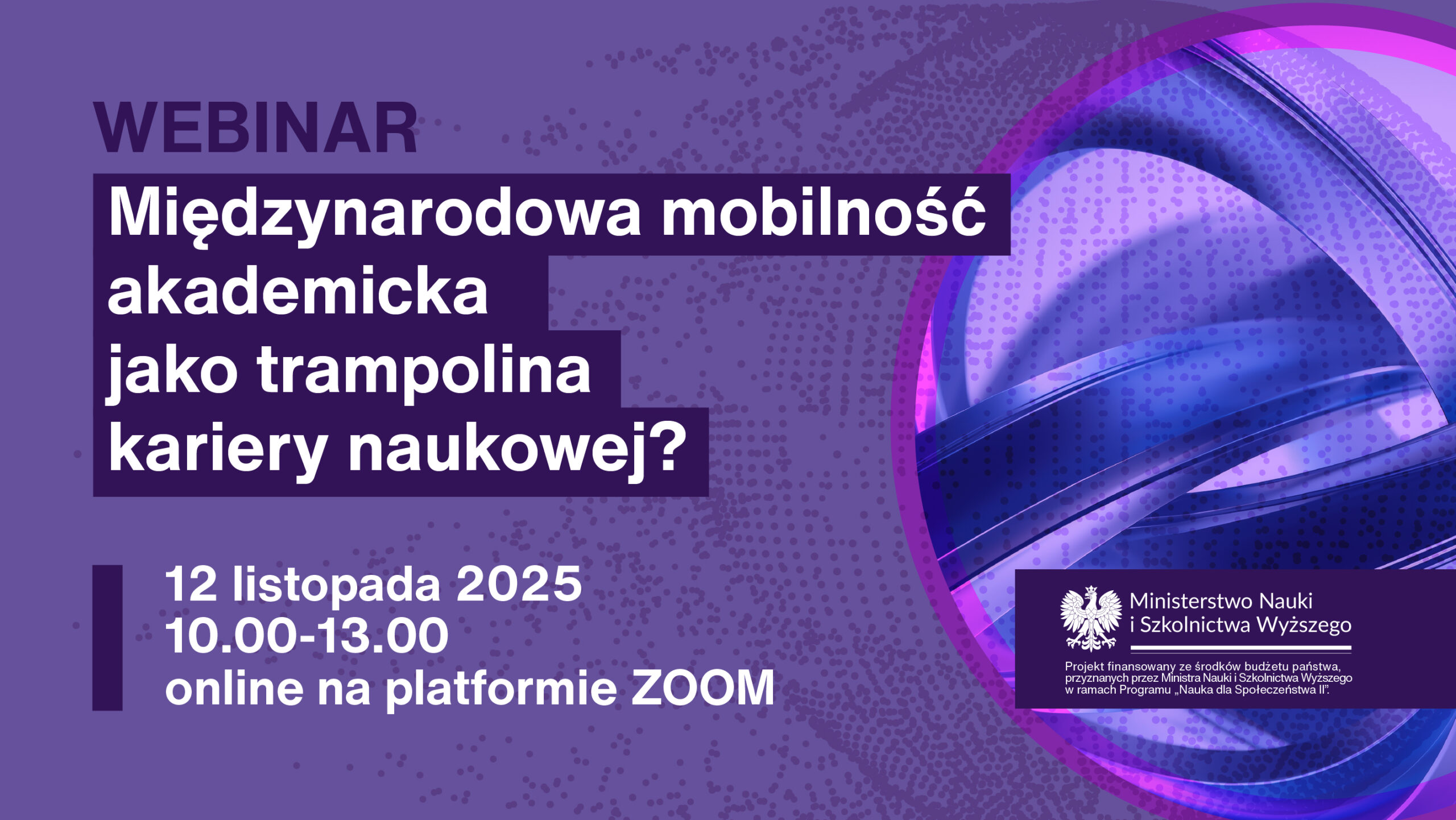 Baner - Konferencja "Międzynarodowa mobilność akademicka trampoliną kariery naukowej?