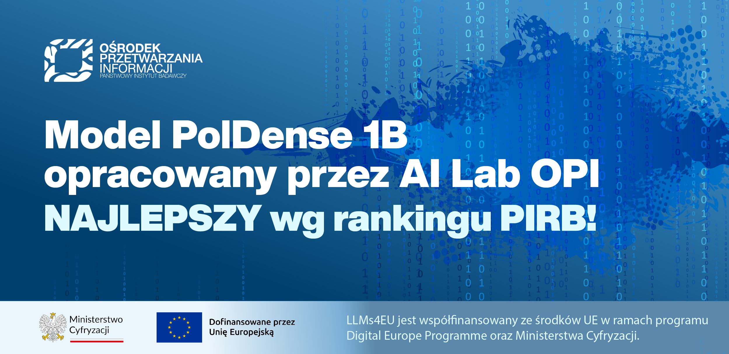 PolDense – sukces nowej generacji polskich modeli językowych do&nbsp;wyszukiwania informacji. Opracował je&nbsp;AI Lab z Ośrodka Przetwarzania Informacji